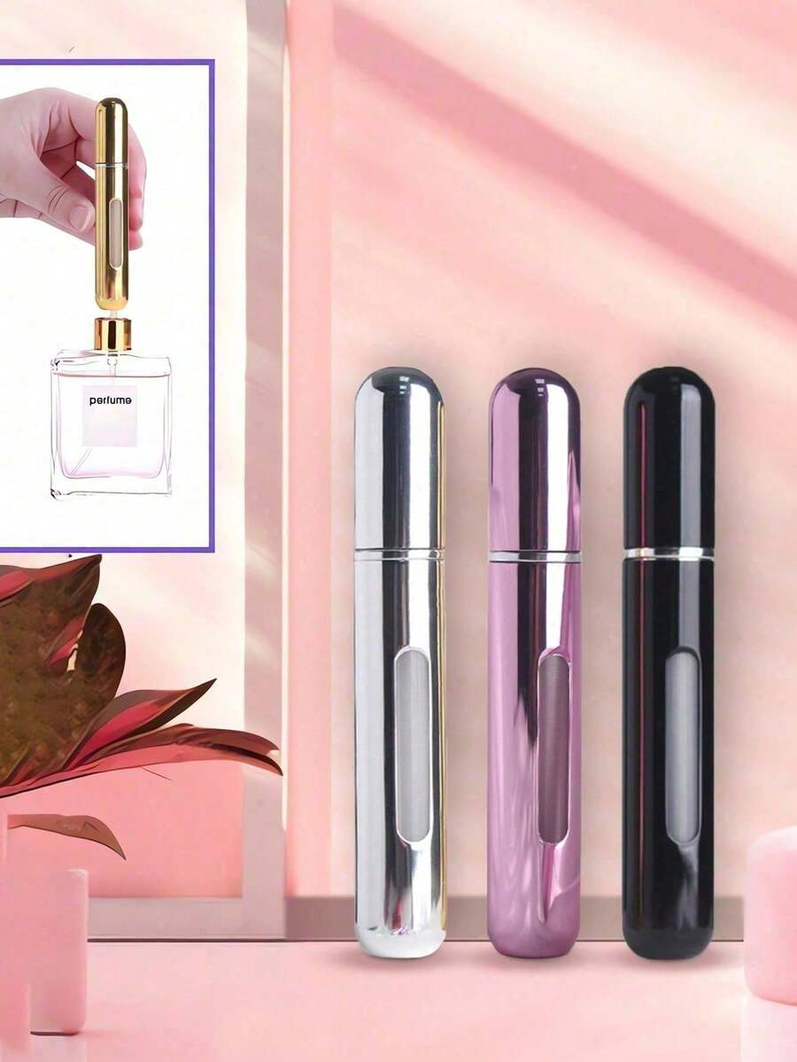 3件組 5ML 空香水噴霧瓶,可補充香水噴霧瓶,迷你噴霧瓶,小型便攜香水瓶,香水泵殼,便攜式空香水容器,適合旅行、學校或派對,旅行必需品,夏季假期返校 - 彩色 - 查看 1
