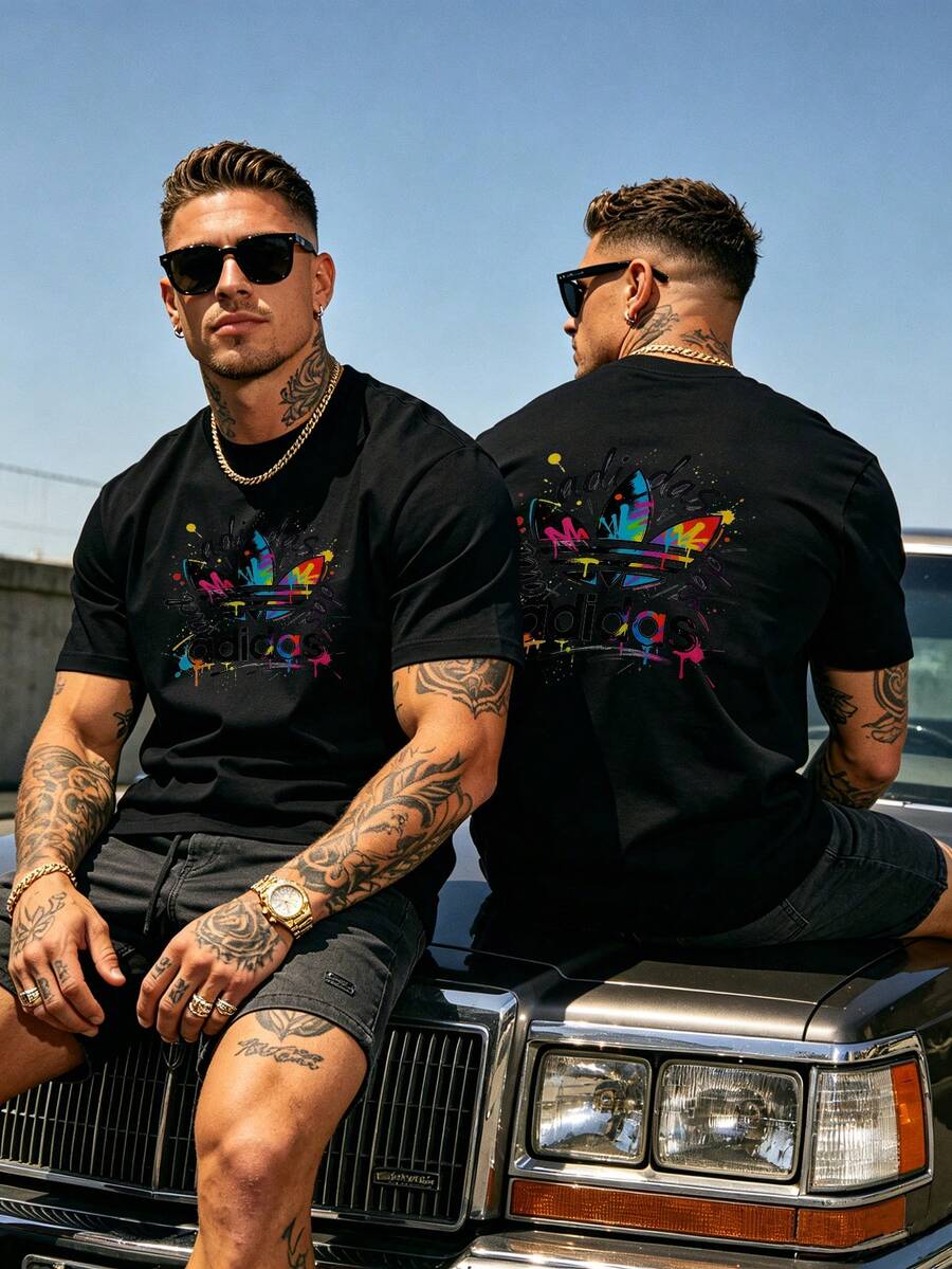 Summer Unisex Basic Tee Air Permeable Comfortable Home Outdoor Daily Clothes - Black - View 1