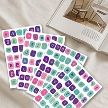 378pcs Vintage Letter Stickers Suitable For Planner, Diary And Notebook - Includes 4 Sheets Of A-Z Uppercase And Lowercase Letter Stickers, Matte Paper Material/DIY Decoration Supplies, Asymmetrical Cut Design, Specially Made For Planner And Notebook Decoration - Sticker - View 16