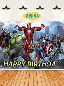 Chủ đề Marvel Avengers League, Vải nền Marvel, Đồ trang trí và phụ kiện chuẩn bị tiệc sinh nhật, Trang trí tường nền, Phông nền chụp ảnh sinh nhật, Vải phông nền chụp ảnh ngang, Đồ trang trí tiệc sinh nhật - Nhiều kiểu dáng - Xem 14