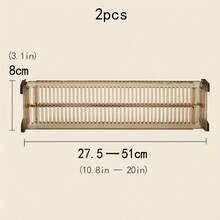 4/8pcs Drawer Divider Set, Adjustable Plastic Grid Storage Box, Suitable For Organizing Underwear, Socks And Other Household Items, Desktop And Drawer Storage Organizer - Multicolor - View 10