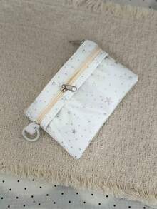 Niche Design Anime Star Shaped Coin Purse, Lightweight Portable Pouch, Fashionable & Unique - White - View 5