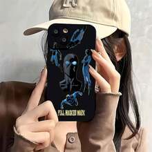 Funda protectora Full Masked Mark, compatible con Samsung, Apple, VIVO, OPPO,  y Honor. Fabricada en TPU, ofrece protección contra golpes y caídas. Un regalo ideal para amigos y familiares. - Negro - Ver 3