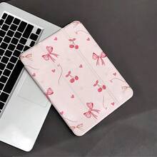 1个Coquette粉色蝴蝶结印花平板电脑保护套，柔软TPU翻盖设计，带笔槽，兼容iPad第十代10.9英寸（2022款）/ iPad Air 13（M3 2025款）/ iPad Air 11（M3 2025款），兼容三星、小米、OPPO、华为MatePad、vivo、荣耀平板电脑。 - 彩色 - 查看 6
