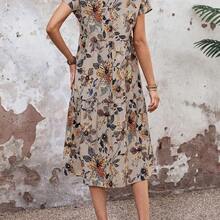 guang zhou mi qian shang mao Faunlyn Vestido casual de mujer con estampado de lunares para vacaciones - Multicolor - Ver 8