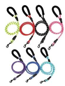 1 pieza Arnés y correa reflectante de poliéster para perro, chaleco de entrenamiento, chaleco antitirones para mascotas, transpirable y ajustable, adecuado para perros pequeños/medianos/grandes para uso en exteriores - Multicolor - Ver 9