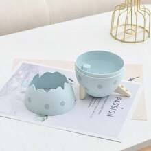 Dinosaur Egg Shell Pen Holder, Cute Desktop Pencil Storage Cup, Suitable For Pens, Colored Pencils And Markers, Kawaii Style Office, Study Room, Vanity Desk Decor, School Supplies, Back To School - Multicolor - View 8