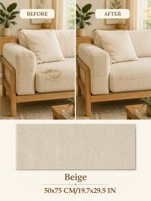 Large Size Linen Cloth Patch, Self-Adhesive Leather Repair Patch, Vinyl Repair Tape, Suitable For Sofa, Car Seat, Damaged Leather Furniture - Flax - View 13