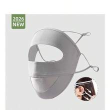 1pc Summer New Breathable Face Mask, UV Protection Facial Cover, Suitable For Daily Outings, Recreation, Cycling In Summer - Multicolor - View 10