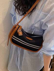 Fashionable Versatile Commuter Casual Crossbody Bag - Multicolor - View 6