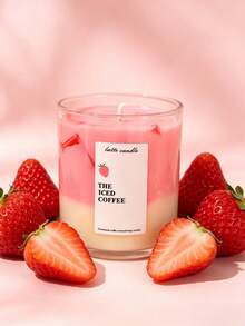 1 Set Colorful Fruit Iced Coffee Scented Candles - Variety Of Scents: Lemon Iced Coffee, Strawberry Iced Coffee, Lavender Iced Coffee. Aromatherapy Decorative Items With Fresh And Comfortable Fragrance, Suitable For Summer, Mother's Day, Father's Day, Wedding Season, Music Festivals, Home Decor, Bedroom Ambiance, Yoga & Meditation, Photography Props - Multi-fragrance - View 17