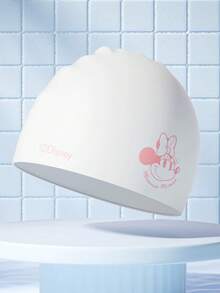 1 chiếc mũ bơi silicon hình chuột Minnie của Disney, chống thấm nước, bảo vệ tai, không làm rụng tóc, mũ bơi silicon in hình hoạt hình dành cho người lớn. - A - Xem 15