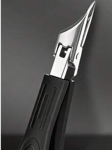 1/2pcs High Precision Nail Clipper, Suitable For Thick Nails And Ingrown Nails, Made Of Premium Stainless Steel, With Soft Handle And 25 Degree Angled Toe Nail Clipper, Ultra Sharp Blade. This Thick Nail Clipper Designed For Elderly People Has Anti-Splash Function, Travel Essential, Skin Care Tool, Toe Nail Clipper, Daily Home Use - Multicolor - View 14