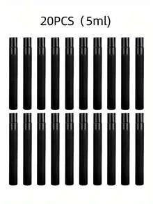 5/10/20pcs (2ML/3ML/5ML) Refillable Portable Perfume Spray Bottles, Mini Perfume Refillable Sprayer, Cosmetic Essence Water Storage Container, Perfume Spray Bottle, Perfume Spray Pump Box, Mini Pocket Perfume Sprayer, Refillable Perfume Dispenser Transfer Tool - Black - View 12