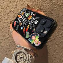 Phone Cases Featuring Motorsports Lifestyle Logos, Flames, Skulls, And Cartoon Characters. Compatible With IPhone, Apple, , , Transsion, And Honor. Made Of TPU Silicone, They Offer Protection Against Bumps And Drops. - 黑色 - 查看 5