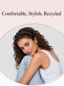2pcs/Set Women's Zigzag Headbands - Headband & Hair Clips, Fashion Accessories For Sleek Hairstyles - Comfortable Wave Headbands | Comb Headbands | Ideal Gift For Women - Black And Tortoiseshell - Suitable For Curly And Straight Hair, Mother's Day Gift - A - Xem 8