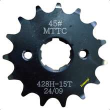 Sprocket Kit 428H 38T/15T Compatible With FT125 FT125 Sport – Precise Transmission And Maximum Performance - Silver - View 5