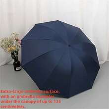 Umbrella Double Strong Rain Woman Windproof Paragua Male Women Sun Floding Fashion Business Men Umbrella Travel Essential Umbrella Rainproof Windproof - Multicolor - View 9