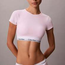 Calvin Klein Calvinklein Icon Cotton Modal Lightly Lined T-Shirt Bralette Underwear  Women  Bras + Bralettes QF8495 - Màu hồng nôi - Xem 2