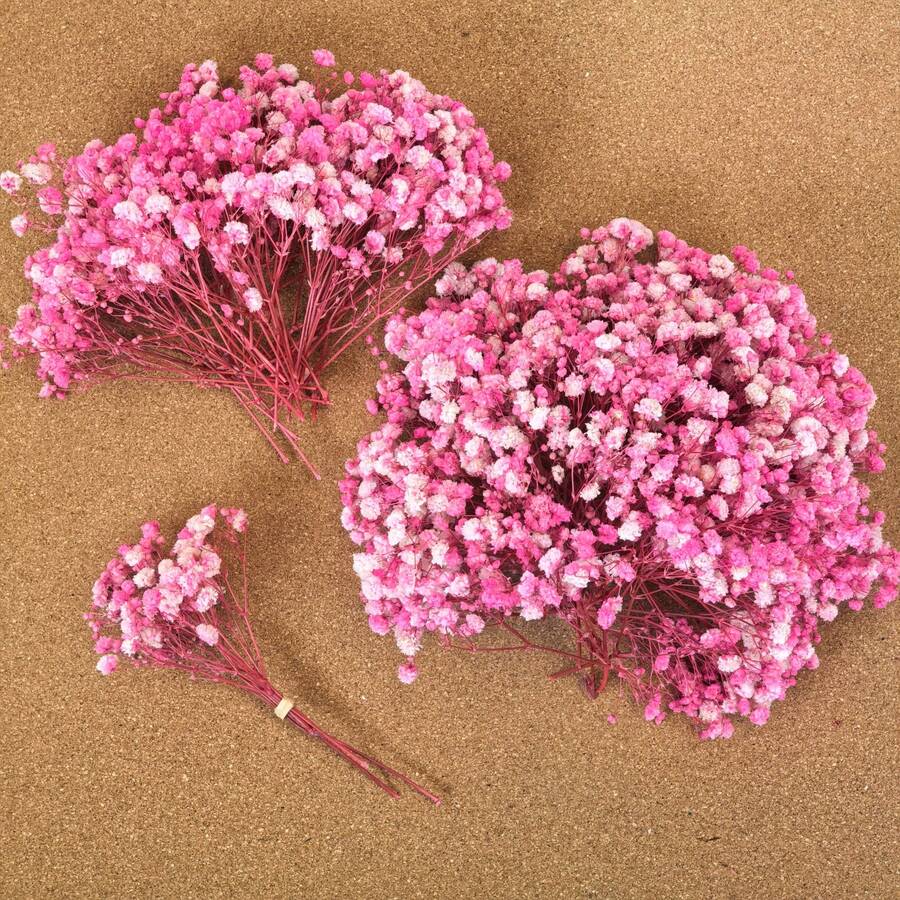 25/52/102/298 Pcs Artificial White Mini Baby's Breath Flowers, Vase Filler For Wedding, Home, Office, Party, Garden, Card Making, DIY Decor - Light Pink Baby's Breath - View 1