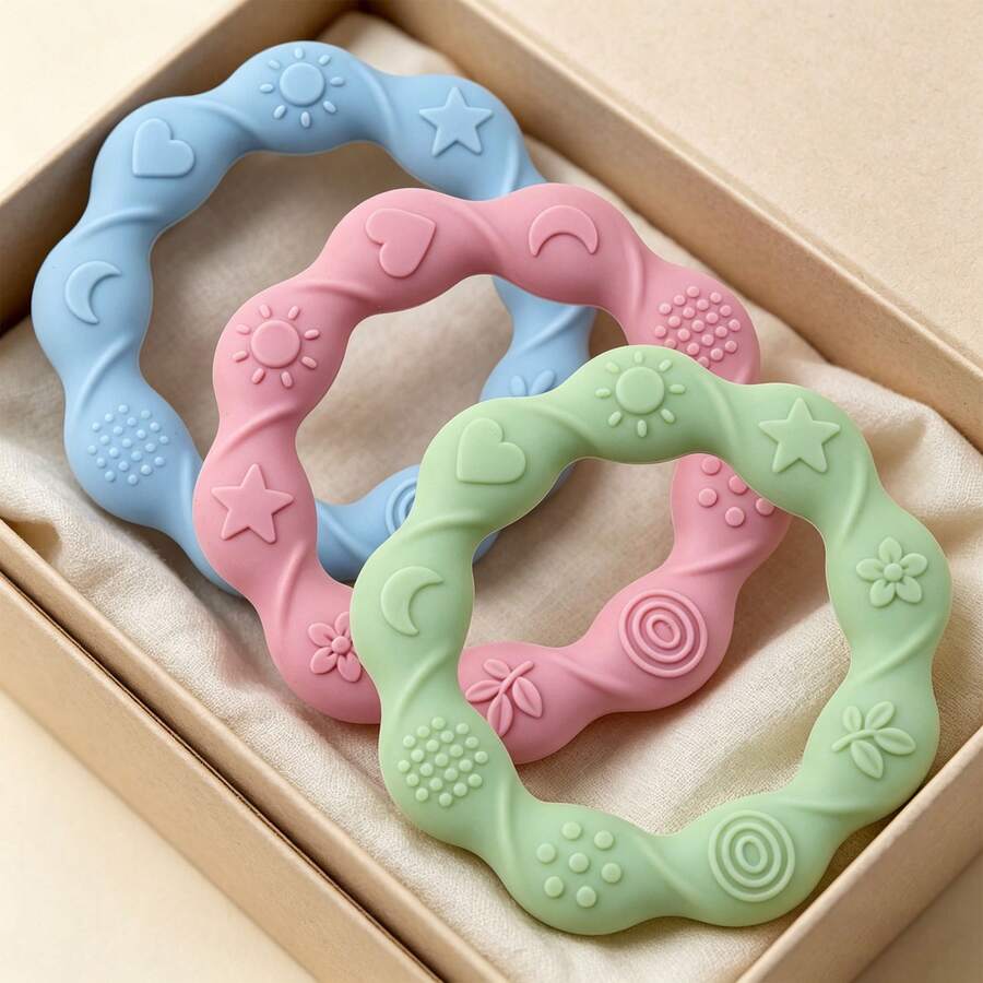 Baby Teething Stick, Silicone Teether, Infant Teething Toys For Soothing Gums