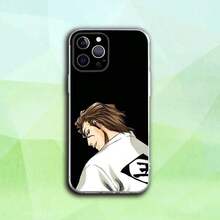 2026 Youthful And Modern Cell Phone Case, Anime And Cartoon Print, MX, Urban Style ActualB-Bleach Anime Aizen Phone 16, 15, 14, 13, 12, 11 Pro, Plus, X, XS, XR, SE4, E Transparent Soft Cover Iphone17 Promax - Z1 - 查看 12