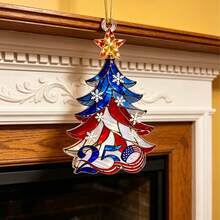 Acrylic Hanging Ornament For 250th Anniversary Of US Independence Day, Car Interior Pendant, Christmas Tree Holiday Decor - Multicolor - View 5