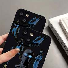 Funda protectora Full Masked Mark, compatible con Samsung, Apple, VIVO, OPPO,  y Honor. Fabricada en TPU, ofrece protección contra golpes y caídas. Un regalo ideal para amigos y familiares. - Negro - Ver 8