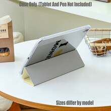Slogan 壓克力三折高透明平板保護殼附筆槽，適用於 iPad Mini4/5 (7.9")、Mini6/7 (8.3")、Air1/2/3、iPad5/6/8 (9.7")、iPad2019-2021、Pro10.5、Air3 通用；iPad10/11、Air4/5 (10.9")、Air6/7 & Pro11" 全系列；Pro12.9"、Air13"、2024 Pro11"/13"；5/6Pro、7Pro、SE/Pro；MatePad 全尺寸、Honor V9/X9/GTPro 全系列；S6Lite/S7/S8/S9/S10/A8/A9 - 彩色 - 查看 6