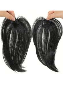 Women Fake Air Bangs 3D Air Fringe Seamless Ultra-Thin Clip-In Hair Extensions Synthetic Wigs Clip In Bangs Natural Hairpiece, Halloween - Multicolor - View 8