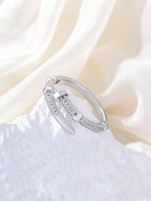 1pc Minimalist Nail Design Open Ring, Ideal For Daily Wear And Stacking - Type B - View 1