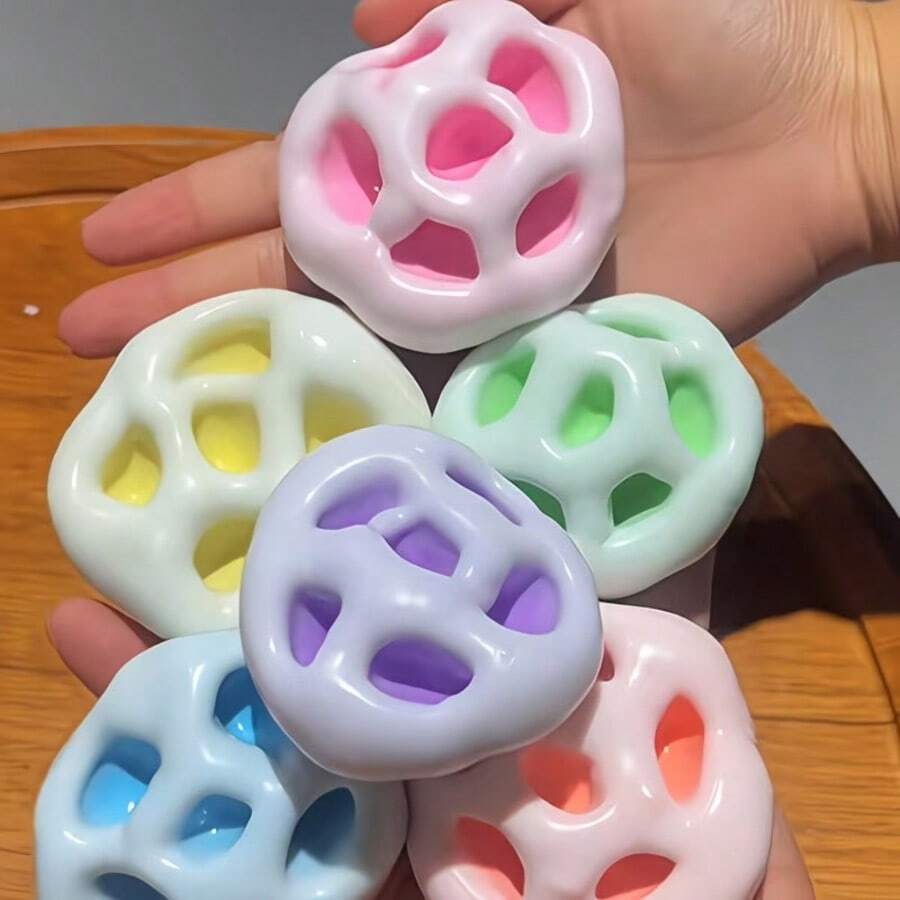柔軟可捏 超柔軟可塑 Mochi 米糕手工球 壓力紓壓與焦慮緩解 尖叫聲捏捏玩具 - 彩色 - 查看 1