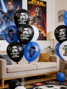 Hasbro 主題生日乳膠氣球套裝，銀河風暴兵與格羅古派對裝飾，適用於慶祝活動，將您的生日慶典、電影馬拉松或粉絲聚會轉化為沉浸式的銀河盛宴，這款高級主題乳膠氣球套裝。 - 氣球 - 查看 2