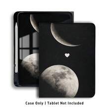 心形與星球圖案，1件翻蓋式桌上型平板保護殼附筆槽，相容於 Honor 8/9/10、Honor X8/X8A/X9/X8Pro/X9Pro/X9A/V8 Pro/GT 11.5吋、Matepad Pro/Matepad SE 11/Matepad 11、Apple 第10代/ 11 2025 (A16)、A9/A9+/A11/S11/S10 FE+ 及其他熱門機型 - 彩色 - 查看 1