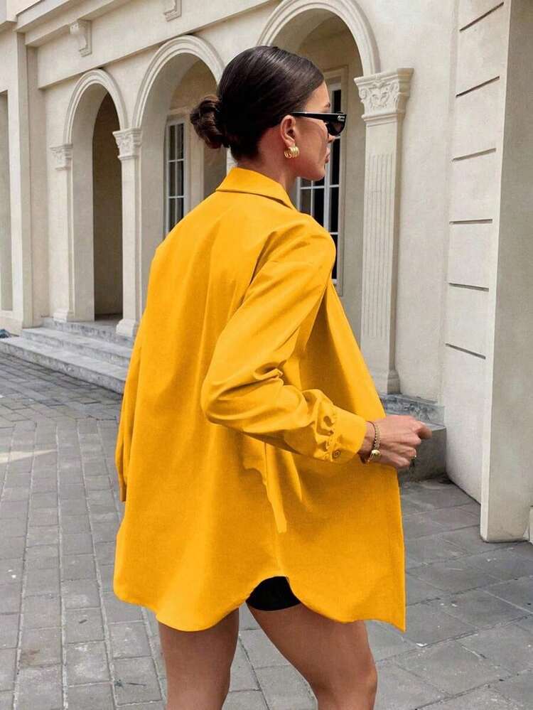 Women Two-Piece Outfits - 黃色 - 查看 5