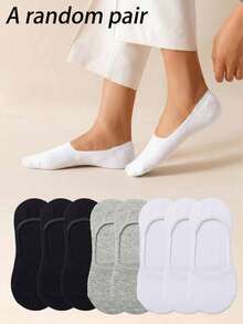 1/5/10/15/30 pares de calcetines deportivos neutros, calcetines de tobillo blanco/negro/gris, unicolor estilo minimalista, adecuados para uso casual diario - Multicolor - Ver 13