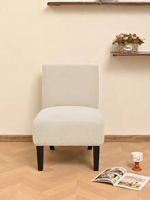 1pc Armless Decorative Chair Cover, High Elasticity Armless Chair Slipcover, Suitable For Hotel, Machine Washable Furniture Protector, With Elastic Bottom, Large Size Large Chair Decorative Chair Cover - Multicolor - View 5