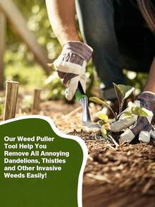 1pc Heavy Duty Metal Weeding Hook, Sharp Tooth Blade, Stainless Steel Weeder, Multi-Functional Tool, Puller, Gap Trimming Weeding Tool, Effectively Removes Weeds, Garden, Gardening Supplies, Outdoor Garden Decor, Outdoor Garden Cleaning Supplies, Gardening Tools, Simple And Practical, Durable Construction Tool, Suitable For Garden Maintenance, Lawn Cracks And Pavement Joints - Multicolor - View 5