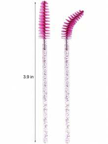 500/200/100/50/10pcs Eyelash Brushes Mascara Brushes Eyelash Combs Eyelash Extension Brushes Eyebrow Brushes Eyeshadow Brushes Makeup Tools Set Cleaning Glitter Application Accessories - Multicolor - View 8