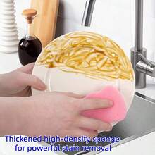 10pcs/Multipurpose Kitchen Cleaning Sponge, Durable & Reusable Scrub Pad, Non-Scratch For Dishes/Pots/Sink/Stove, Household Cleaning Tool For Kitchen/Bathroom/Restaurant - Style/color Random - View 10