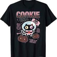 Steven Universes Cookie Cat Frozen Treat Cartoon T-Shirt - 黑色 - 查看 1