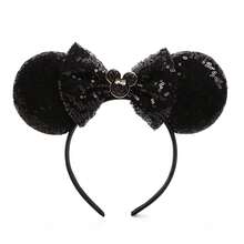 Disney 1件裝米奇手型髮箍，米奇亮片手指髮箍－節日派對頭飾、趣味拍照道具、遊樂園配件，適合生日派對與復活節活動，附可愛蝴蝶結卡通髮夾 - A - 查看 14