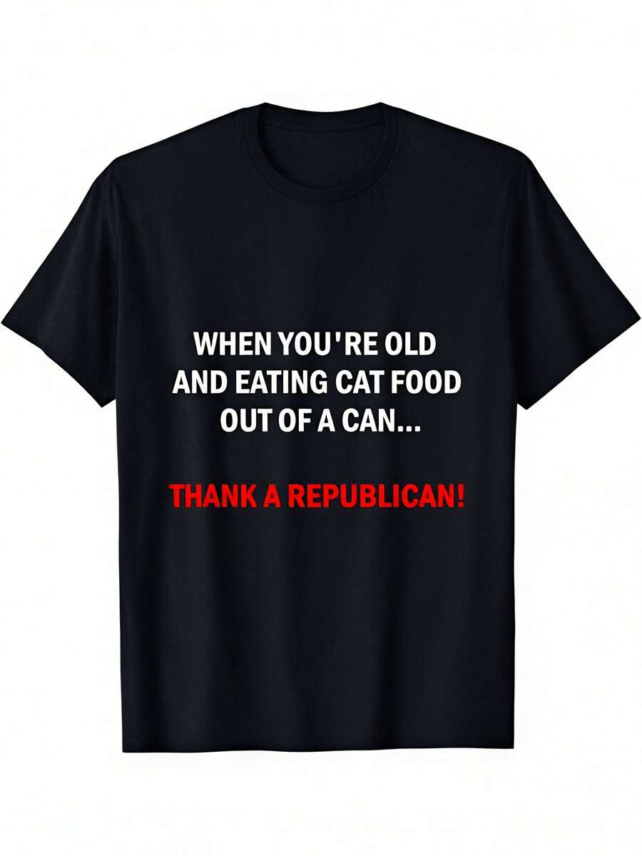 Lustiges pro-demokratisches anti-republikanisches politisches T-Shirt - Schwarz - Übersicht 1