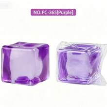 Ice Cube Stress Relief Squeeze Toy – Slow-Rebound TPR Fidget Cube For Office & Home | Anxiety Relief Sensory Gadget For Adults - Multicolor - View 13