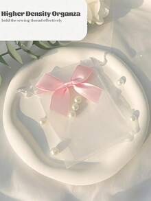 1/10/20/30pcs Organza Bags With Bow, Size 3.9x4.7 Inches, Drawstring Jewelry Bags, Wedding Favor Bags, Pink Party Favor Bags, Bachelorette Party Gifts, Christmas Gift Packaging Bags, Suitable For Party, Wedding, Christmas, Valentine's Day - Multicolor - View 5