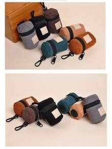Pet Corduroy Poop Bag, Essential Magic Accessory For Dog Walking, Pet Poop Collector, Poop Dispenser Bag, Portable Pet Training Bag, Treat Bag, Age Bag, Pet Supplies - View 8