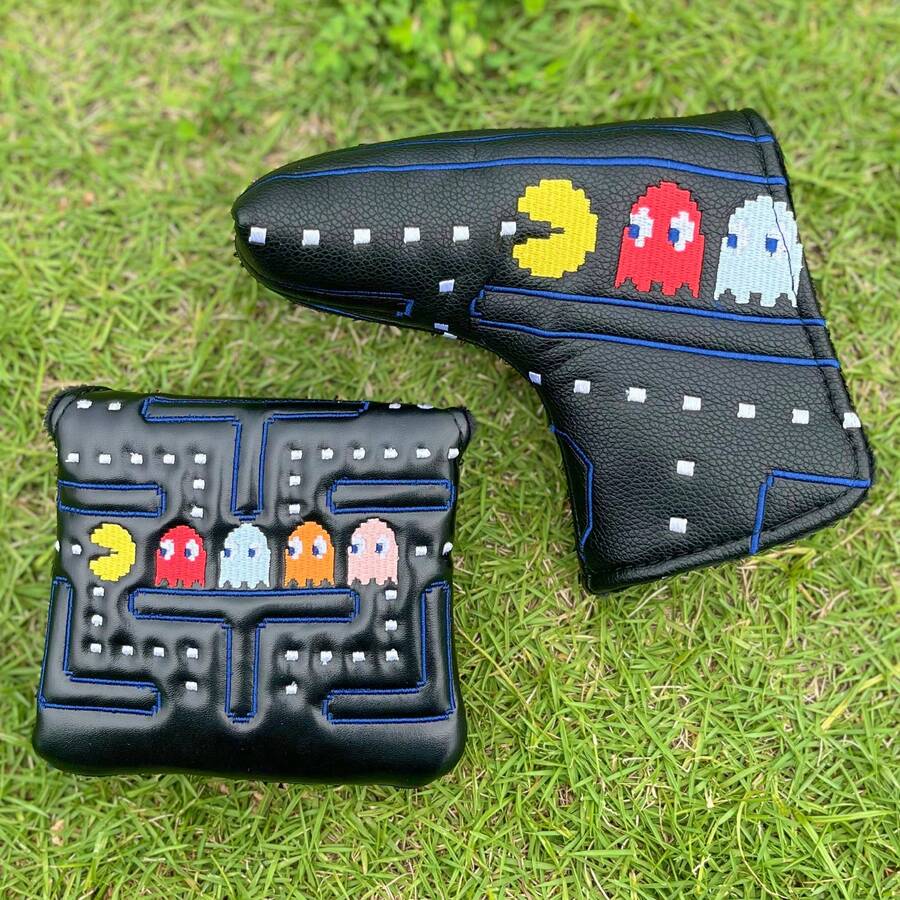 1pc Golf Putter Head Cover, Practical Golf Accessory, Wear-Resistant Material, Suitable For Square And Blade Putters, Providing Great Protection For Your Golf Club - Multicolor - View 1