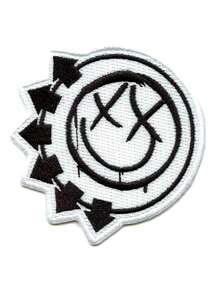1个 Blink 182 朋克风六箭另类微笑刺绣熨烫贴片 - 彩色 - 查看 7