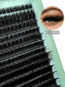 210片装睫毛簇，180DD卷翘度，浓密型，10-16毫米，适合DIY新手，打造自然美睫。 - DD - 查看 7