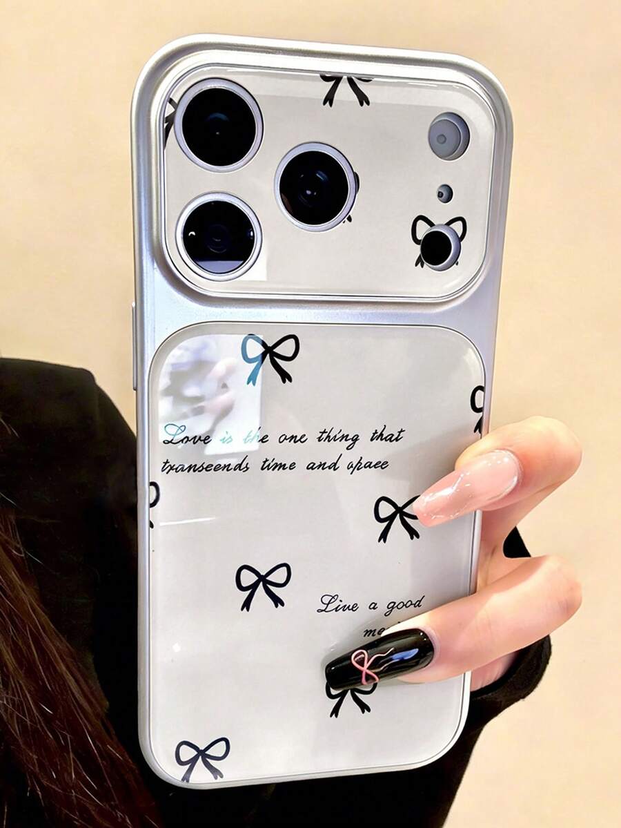 Instant 17 Bowknot Phone Case - Large Window Full-Body Shockproof Protective Cover, Suitable For IPhone 17/17 Air/17 Pro/17 Pro Max, 16/16 Pro/16 Pro Max, 15/15 Pro/15 Pro Max, 14/14 Pro/14 Pro Max, 13/13 Pro/13 Pro Max, 12/12 Pro/12 Pro Max, 11/11 Pro Max, Dust-Proof, High-Value, Popular - Note: There Is A Protective Film On The Surface, Please Peel It Off Before Use - Multicolor - View 1
